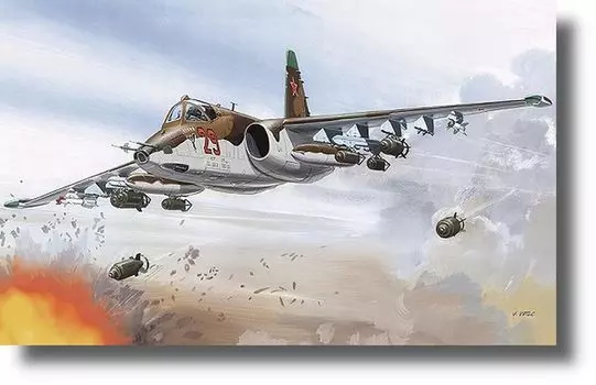 Semer Советский штурмовик Sukhoi Frogfoot Пластиковая модель SME48857 1/48 Су-25К