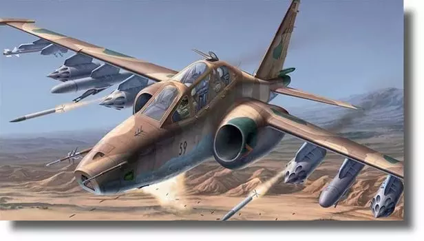 Semer Советский Sukhoi Frogfoot пластиковая модель SME48858 1/48 Су-25УБ/УБК двухместный
