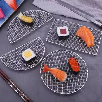 Semi -Circular/Round Tempura Frying Net Durable Japanese Style Barbecue Net