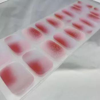 Semi-cured gel manicure stickers waterproof semi-baking lamp full nail stickers second generation 002