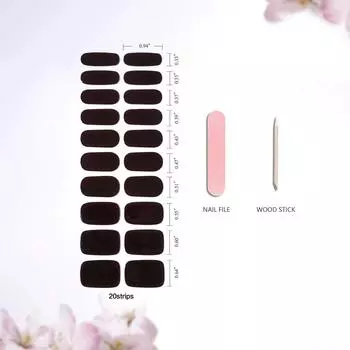 Полуотвержденные гелевые наклейки для ногтей второго поколения, наклейка для фототерапии, горячее тиснение, сплошной цвет 6.5*18