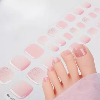 Полузастывшие гелевые наклейки для ногтей отбеливание пальцев ног полузастывшие гелевые наклейки для ногтей BSJ-0071