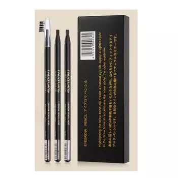 Semi-permanent tattoo Milano design pencil, brown, 3 pieces