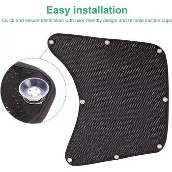 Semi Truck Sunshade 2pcs Window Shades Sun Blocker Screen Truck Accessories Side Automotive Window Sunscreen чёрный