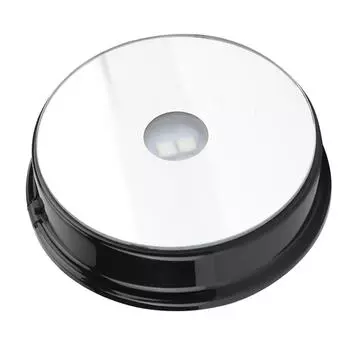 Семицветная светодиодная подставка для стеклянной бутылки, украшение художественной фигурки из хрусталя