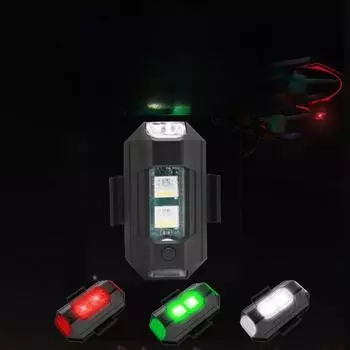 Семицветная зарядка, мигающие огни самолета, универсальная проводка для дронов, бесплатные ночные огни, модели самолетов для мотоциклов, автомобильные сигнальные огни