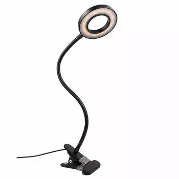 Semlos Clip Light 24 LED Настольный 3-х уровневый Цвет 10-ти уровневый 800 5W LED Reading Reading Easy on the Memory Study Easel Lamp, Регулировка, Регулировка яркости, Люмены,