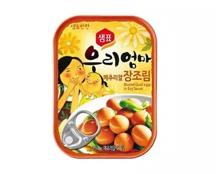 [Sempio] Перепелиные яйца Sempio тушеные в соевом соусе, 130г 1pcs