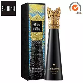 SENANA Crown Feather Long Mascara Густая подкручивающаяся водостойкая несмываемая тушь для ресниц Косметика 1#