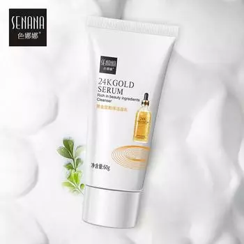 SENANA Gold Fullerene Facial Cleanser Нежное освежающее очищающее средство для ухода за кожей лица 60g