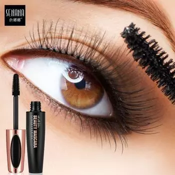 SENANA Supple Volume Mascara Carbon Black Быстросохнущая длинная водостойкая тушь для ресниц Толстая длинная натуральная длинная косметика для завивки ресниц