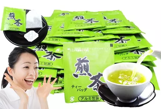 Sencha tea 2g x 60 individually with green for commercial domestically produced bags, packets, wrapped, string, tea, tea, use,