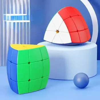 Sengso Clear Colorful Magic 333 Distorted Cibe Изогнутый венгерский куб-головоломка специальной формы ShengShou Sengshou Новая 3D-головоломка для подростков
