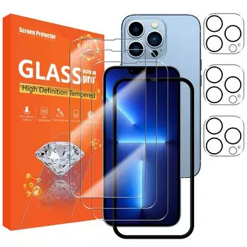 seninhi для iphone 13 Pro Защитная пленка для экрана 3 шт. Защитная пленка для объектива камеры Закаленное защитное стекло для экрана iphone13 Pro Простая установка iphone13Pro