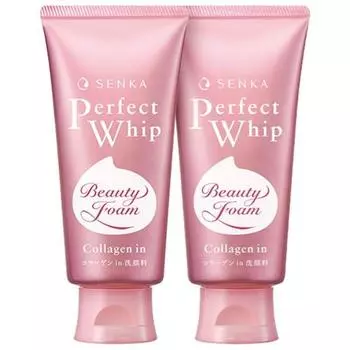 Senka New Perfect Whip Collagen Inn A Очищающая пенка, 120г, 2 Известная корейская косметика, популярные продукты