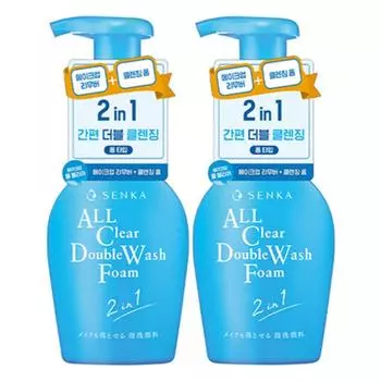 Senka Пена для умывания All Clear Double Wash Foam, 150 мл, 2 шт.