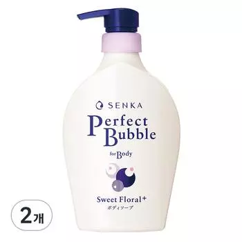Senka Perfect Bubble для мытья тела, сладкий цветочный аромат, 500 мл, 2 шт.