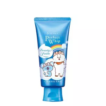 SENKA Perfect Whip BT21 Collaboration 120 г Омертвевшая шероховатость Текстура, Поры, Грязь, Пена, Кожа, Влага,