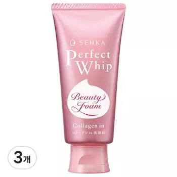 Senka Perfect Whip Collagen in A Cleansing Foam, 120g, 3 pieces