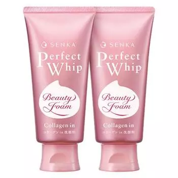 Senka Perfect Whip Collagen в очищающей пенке, 120 г, 2 шт.