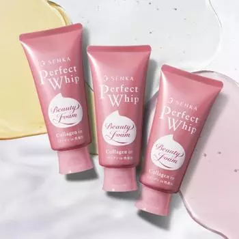 Senka Perfect Whip Collagen Wash Cleansing Foam 120g X 3 FREE