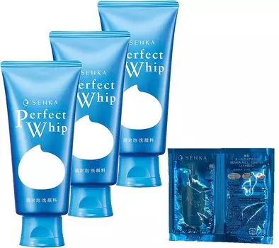 SENKA Perfect Whip u очищающая пенка для лица 120 г x 3 шт. бонус [Оптовая покупка] +
