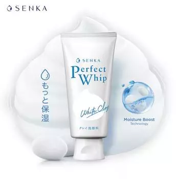 Senka Perfect White Clay Очищающее средство для лица 120 г - Shiseido Japan 120 g белый