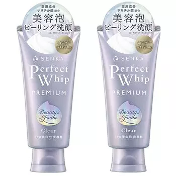 Senka Premium Perfect Whip Clear 120 г x 2 Отшелушивающий уход Пилинг Профилактика акне [Ограниченный товар]