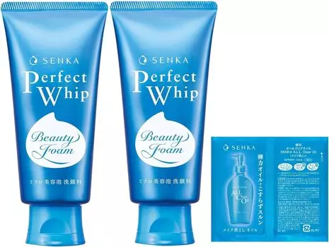Senka SENKA Perfect Whip A Очищающая пенка для лица 120 г x 2 Бонус Мертвая шероховатость [Оптовая покупка] + Текстура, Поры, Грязь, Пена, Кожа, Увлажнение,