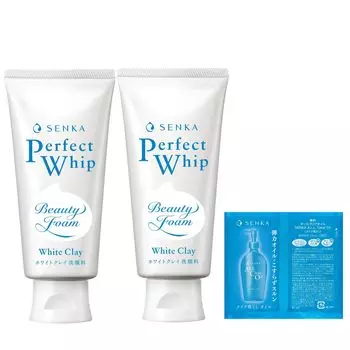 Senka SENKA Perfect Whip Белая очищающая пенка для лица с глиной 120 г x 2 Бонусная пена Corner Dead Smooth [Оптовая покупка] + Поры, пробки, кожа, черные точки,