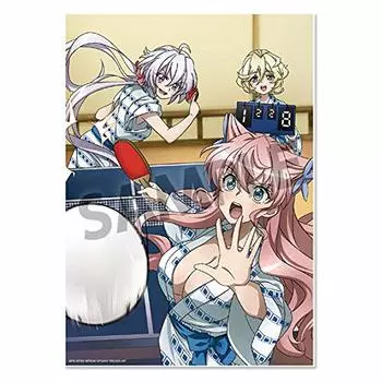 Senki Zesshou Symphogear XD UNLIMITED Визуальная акриловая пластина Серьезное противостояние настольного тенниса Мария (Крис и Эльф9)