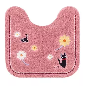 Senko Delivery Service Hana Walk Туалетный коврик 58 x 60 см Розовый Персонаж Кот Дзидзи Ghibli 12765 SenkoDesignStudio(СДС) Приблизительно Кики. розовый