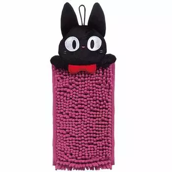 Senko Delivery Service Jiji and Ribbon Hand 15 x 28 cm using the Wine 91196 Kiki s Towel, Approx. (when loop), Red, Absorbent, Quick-Drying