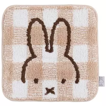 Senko Miffy Check Line Multi Mat Chair Pad Beige 38 x 38 cm 66990 Approx.
