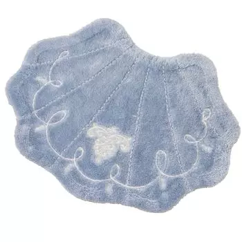 Senko NYNAS Romance Shell Large Toilet Mat 65 x 80 cm Blue 11684 Approx.