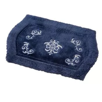 Senko NYNAS Royal Palace Bath Mat 55 x 85 cm Navy Blue Rhinestone Elegant 14647 Approx.