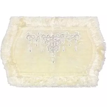 Senko NYNAS Shanti 2 Bath Mat Interior Mat 55 x 85 cm Platinum Rhinestone Elegant 36388 Approx.