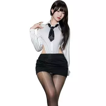 [SENMHS] учительница учительница секретарь OL старшая сестра сексуальная женщина клерк Эротика Секс Na грудь соблазнение маскировка костюм косплей свободный размер хэллоуин