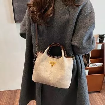 Senna streamer tote bag women s 2024 new handbag commuter shoulder messenger bag factory one piece 23*11*19 хаки