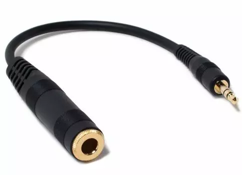 Sennheiser Cable Adapter Female to Male Plug 6.3mm 3.5mm
