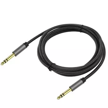 SensaBliss Гитарный стерео кабель со стандартным штекером, штекер-штекер, инструментальный гитарный кабель, гитарные аксессуары для кабеля 2 м 6,35 мм,