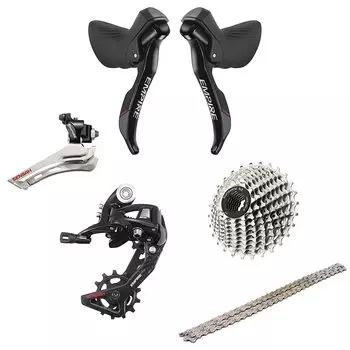SENSAH Empire Road Bike Shifter 11 Speed Road Bike Shifter with Shift Cable Double Speed Lever Brake Bicycle Derailleur Group Set Road Bike Speed