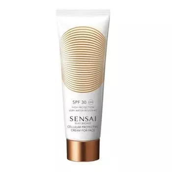 Sensai Silky Bronze Cellular Защитный крем для лица Spf30 50 мл