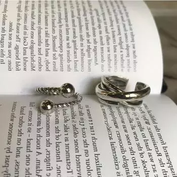 Sense Of Design Многослойное объемное металлическое открытое кольцо женское ретро уникальное модное универсальное кольцо