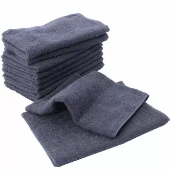 Senshu Made in Face 11 260 Набор коммерческих синих мгновенно быстросохнущих простых полотенец, Япония, Полотенце, Цвета, Momme, 10, 100% хлопок, Полотенце, Серый,