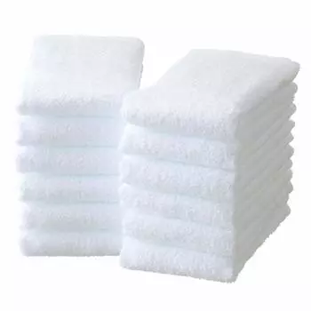 Senshu Towel Pure White Face Set of 12 Face Towel Made in Japan Senshu Towel 34 x 12 pieces White (approx. 85cm)