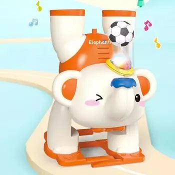 Сенсорная активность Музыкальный шагающий слон Надувной мяч Плавающий мяч Надувная игрушка Детская игрушка синий