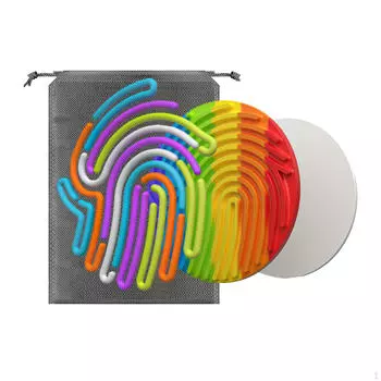 Сенсорная доска для развития активности, игрушка-фиджет, портативная дорожная сумка, координация, 13 струн round