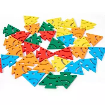 Сенсорная доска Монтессори с изображением рыб из мультфильма «Деревянная логическая тренировка мышления для детей» 1 set