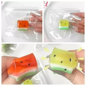 Сенсорная игрушка Арбуз Медленно отскакивающие игрушки Моделирование Фруктовый мешок для выжимания Офисные работники